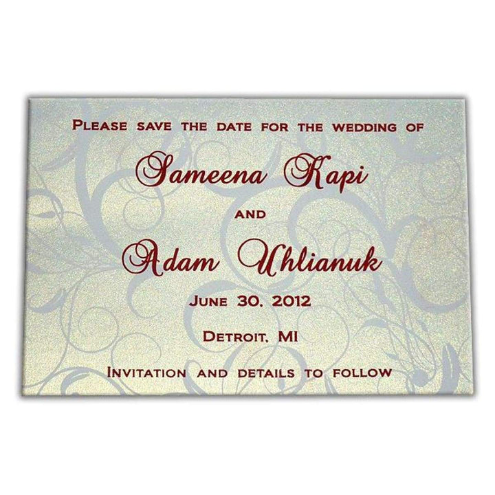 Photo Save The Date Custom Cards Custom AMSO-15 freeshipping - Raniti LLC - Custom Invitations & Stationery