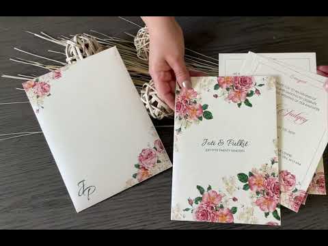 Watercolor Floral Rustic Custom Invitation Card AM-236