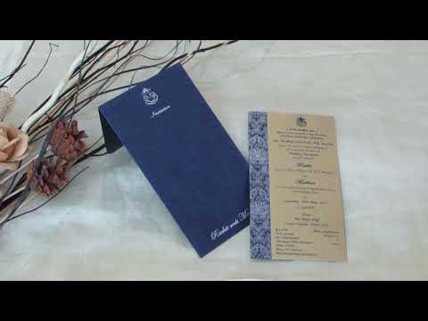 Civil Ceremony | Registry Marriage Invitation | Interfaith Wedding Custom Invitation Card AMSO-18