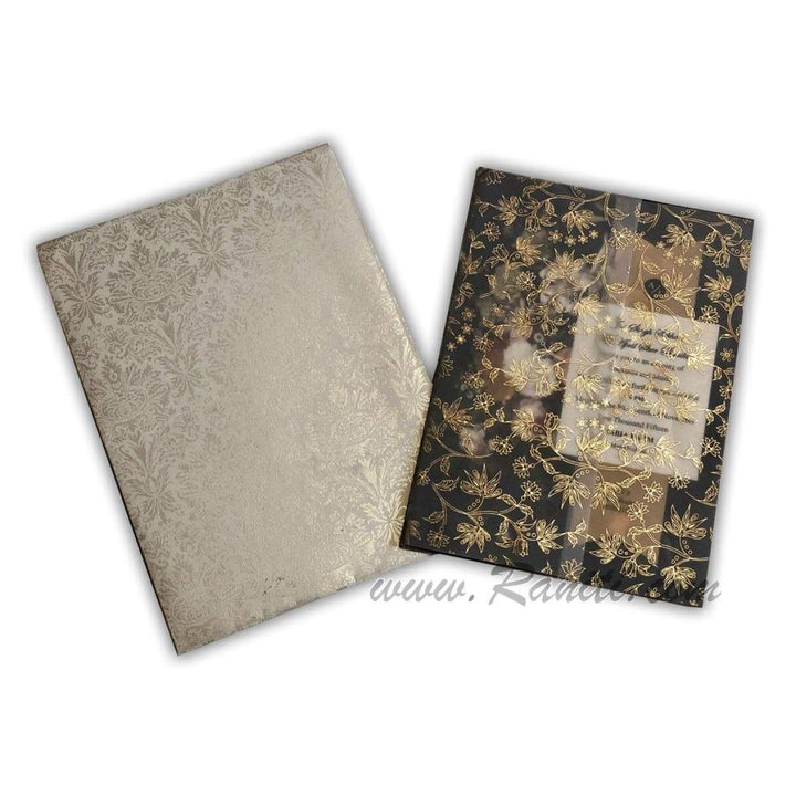 Vintage Floral Theme Custom Translucent Vellum Gatefold Invitation Card with Multiple Inserts AM-172 freeshipping - Raniti LLC - Custom Invitations & Stationery
