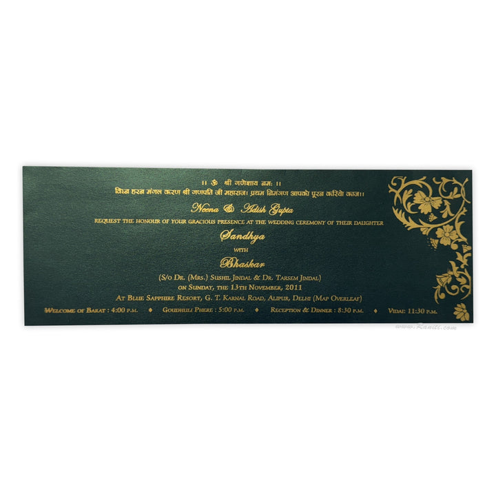 Wedding Ceremony l Registry Marriage | Wedding Custom Invitation | Interfaith Wedding Custom Invitation Card AMSO - 153 - Raniti LLC - Custom Invitations & Stationery
