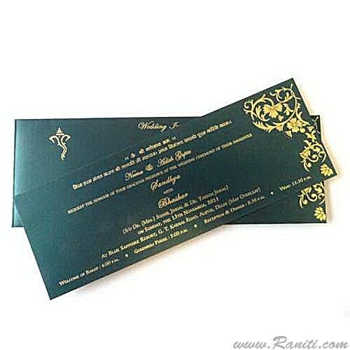 Wedding Ceremony l Registry Marriage | Wedding Custom Invitation | Interfaith Wedding Custom Invitation Card AMSO - 153 - Raniti LLC - Custom Invitations & Stationery