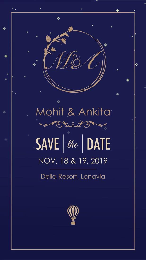 Animated Digital Save The Date Cards Custom Evite RDEV-3