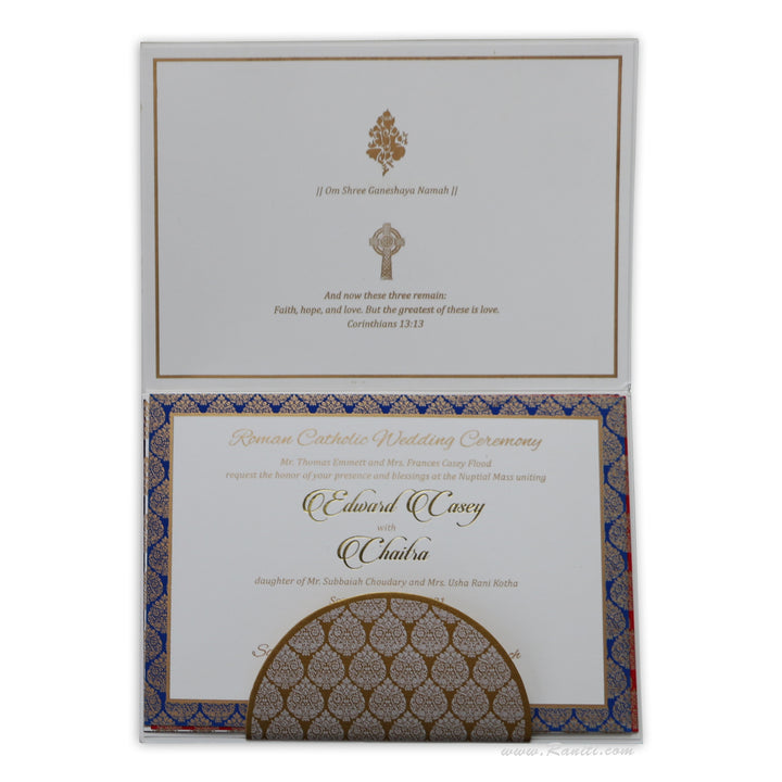 Elephant Theme Gold Foil Classic Custom Luxury Invitation Card with Multiple Inserts AM-284  Raniti LLC - Custom Invitations & Stationery