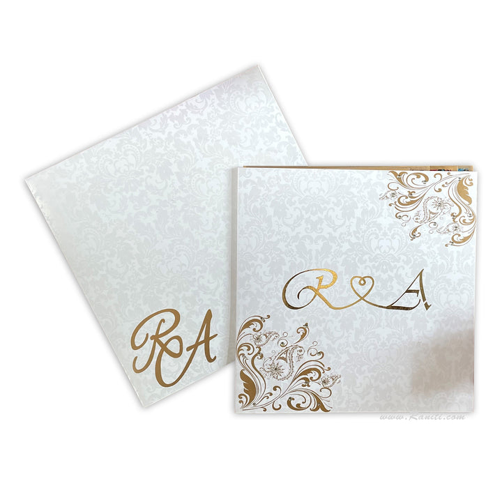 Lasercut and Foil Print Custom Luxury Boxed Wedding Invitation | Raniti  - Custom Wedding Invitations & Stationery