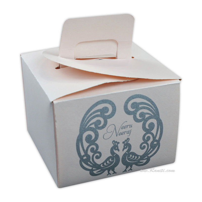 Custom Personalized Wedding Cake Box | Elegant Favor Boxes for Milestone Celebrations  | Thank You Gift Boxes | Baby Shower Favor | White Cake Boxes | Guests Wedding Dessert Table Décor FB-42  Raniti LLC - Custom Invitations & Stationery