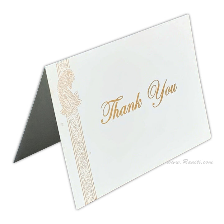 Custom Thank You Cards, Paisley Theme Personalized Stationery TY-11  Raniti LLC - Custom Invitations & Stationery