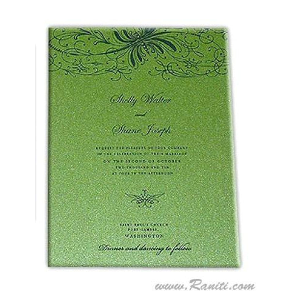 Civil Ceremony | Registry Marriage | Wedding Reception Invitation | Interfaith Wedding Custom Invitation Card AMSO-208 freeshipping - Raniti LLC - Custom Invitations & Stationery