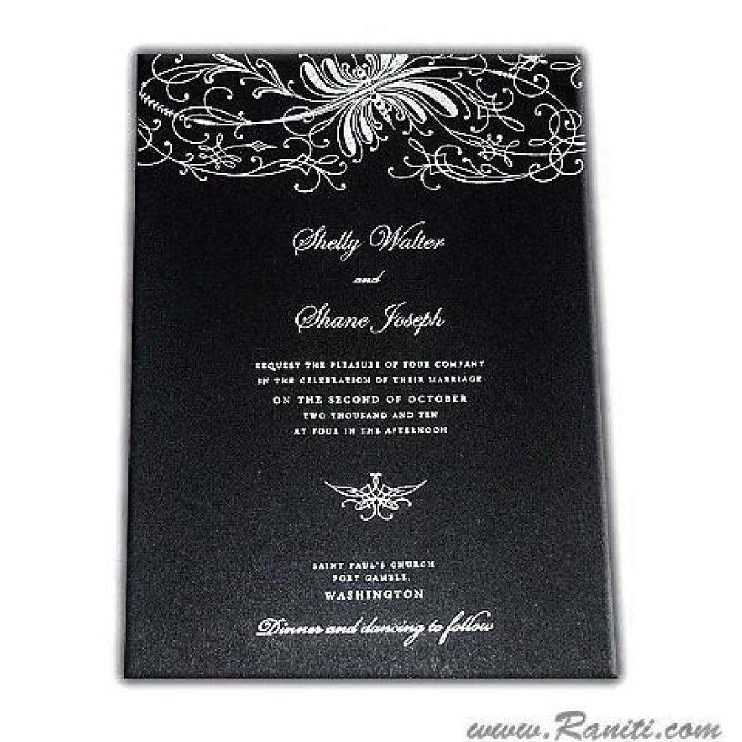 Civil Ceremony | Registry Marriage | Wedding Reception Invitation | Interfaith Wedding Custom Invitation Card AMSO-208 freeshipping - Raniti LLC - Custom Invitations & Stationery