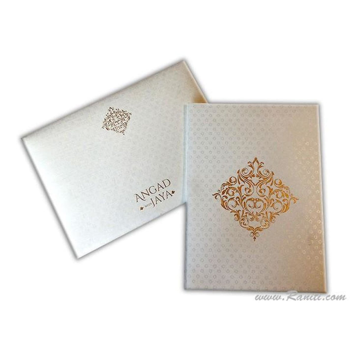 Classic Custom Invitation Card with Beautiful Border Multiple Inserts AM-126 freeshipping - Raniti LLC - Custom Invitations & Stationery