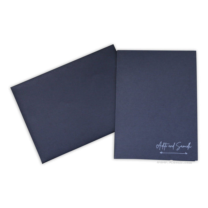 Classic Grey and White Marble Print Custom Wedding Invitation Card with Matching Multiple Inserts AM - 368 - Raniti LLC - Custom Invitations & Stationery