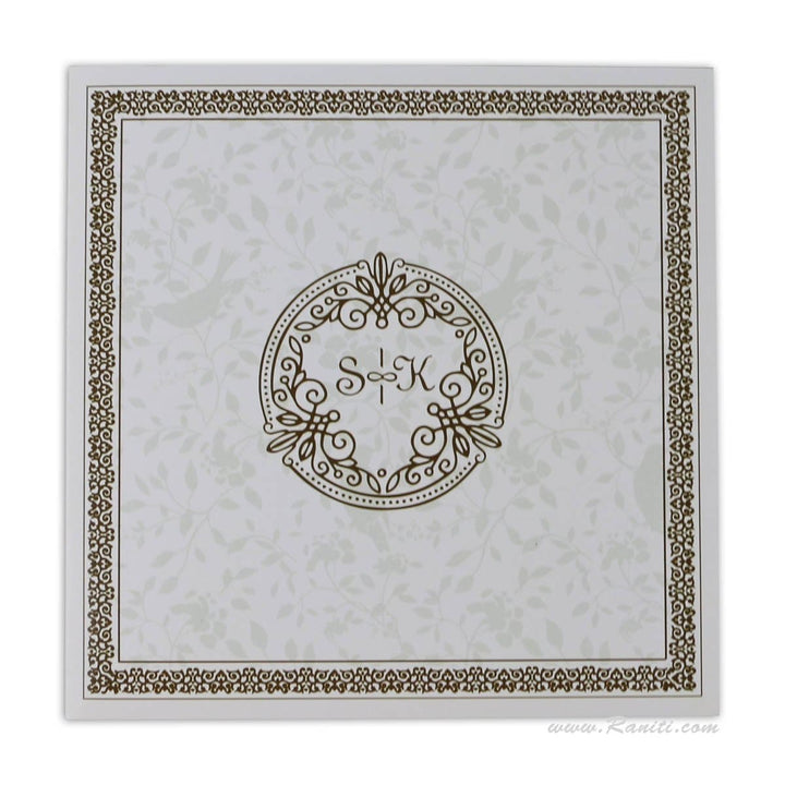 Classic Traditional Print Classic Custom Wedding Invitation Card AM-448 freeshipping - Raniti LLC - Custom Invitations & Stationery