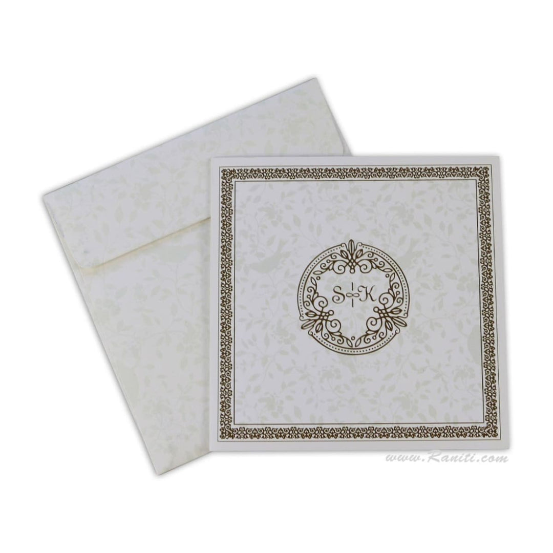 Classic Traditional Print Classic Custom Wedding Invitation Card AM-448 freeshipping - Raniti LLC - Custom Invitations & Stationery