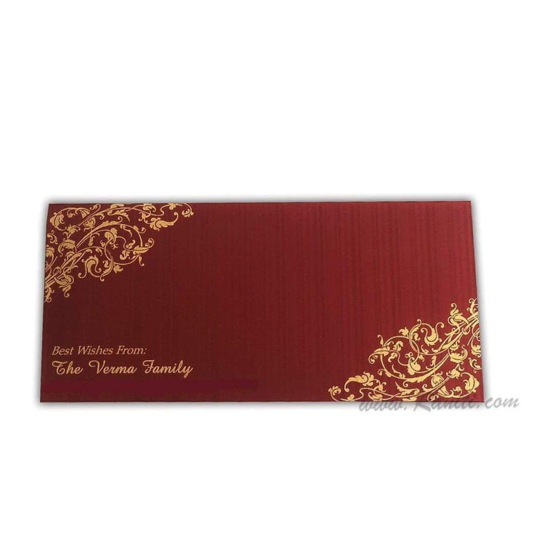 Custom and Personalized Money Gift Check Envelope AME-14 freeshipping - Raniti LLC - Custom Invitations & Stationery