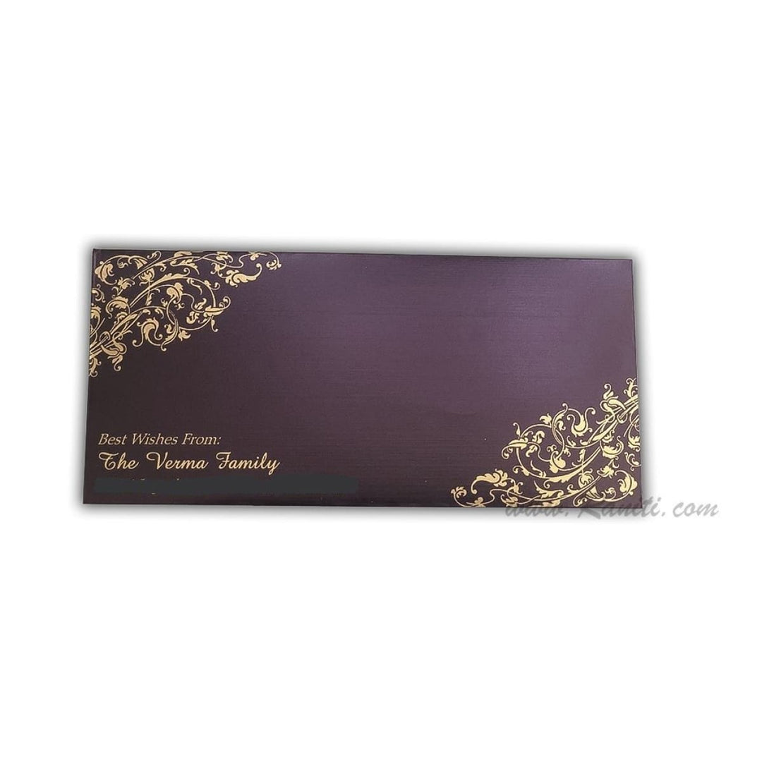 Custom and Personalized Money Gift Check Envelope AME-14 freeshipping - Raniti LLC - Custom Invitations & Stationery