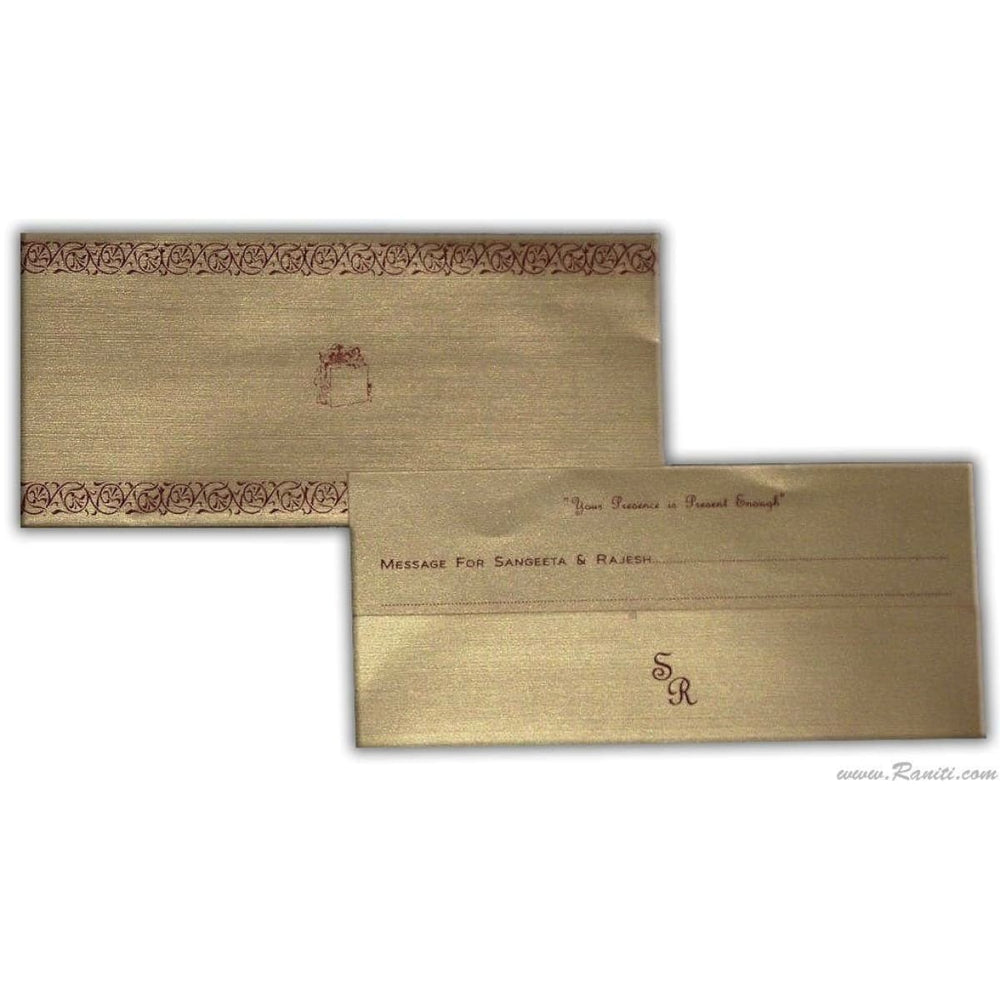 Custom and Personalized Wedding Money Check Gift Envelope with Message Card AME-6 freeshipping - Raniti LLC - Custom Invitations & Stationery