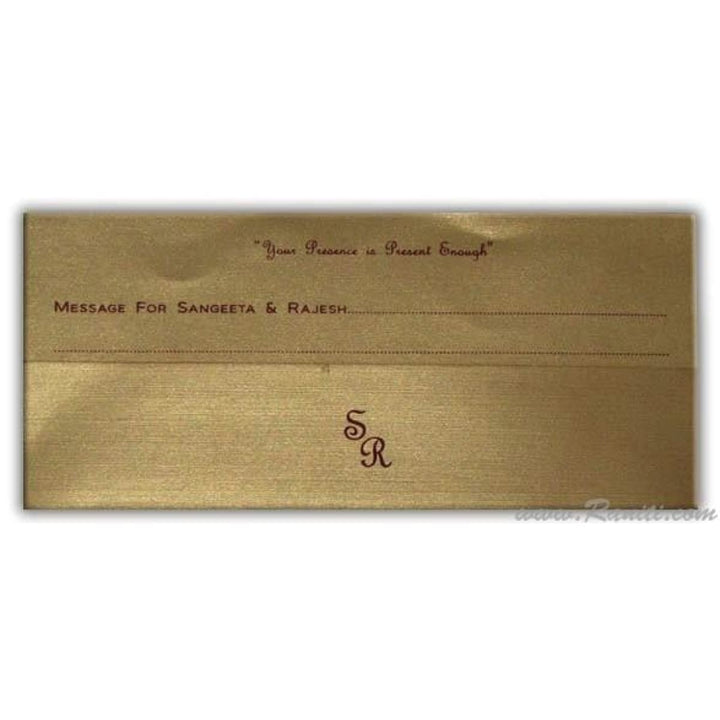 Custom and Personalized Wedding Money Check Gift Envelope with Message Card AME-6 freeshipping - Raniti LLC - Custom Invitations & Stationery