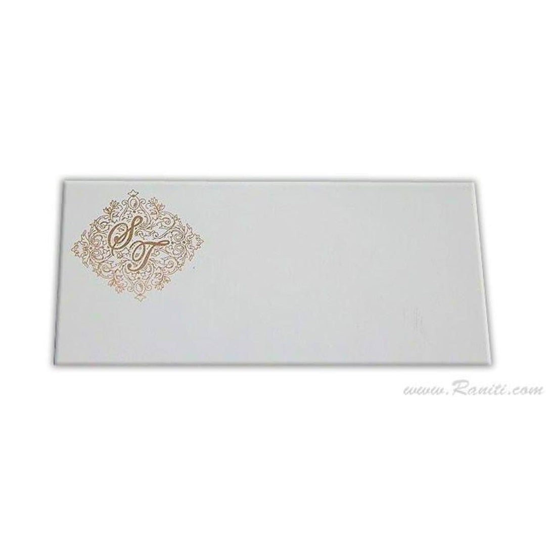 Custom and Personalized White Money Gift Check Envelope AME-27 freeshipping - Raniti LLC - Custom Invitations & Stationery