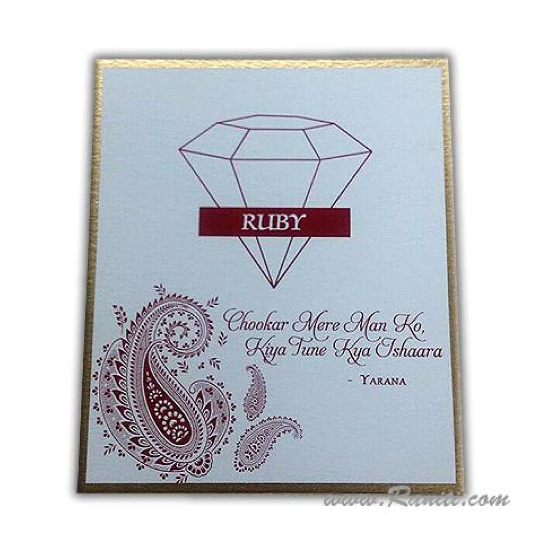 Custom Elegant Luxury Gemstones Theme Tent Style Table Name Cards | Wedding Table Cards AMTC-11 freeshipping - Raniti LLC - Custom Invitations & Stationery