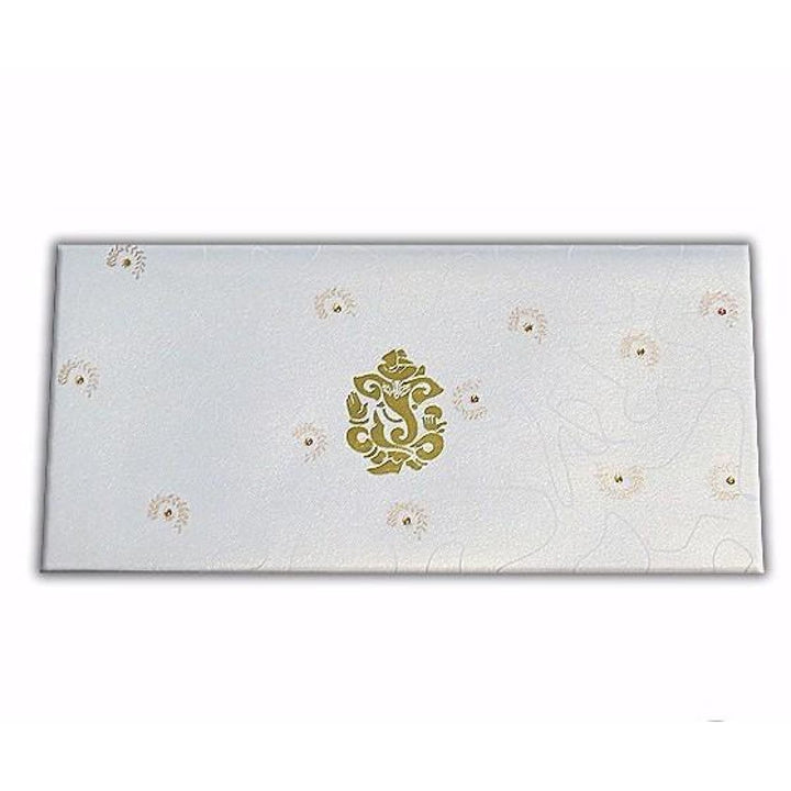 Custom Elegant White Wedding Invitation Card Hard cover invitation | Kankotri Purple Gold Custom Classic Wedding Invitation AMH-15 freeshipping - Raniti LLC - Custom Invitations & Stationery