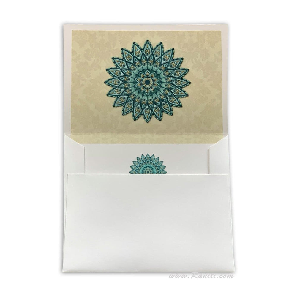 Custom Floral Design Personalized Classic Note Cards Gift Tag Cards with Envelope | Pack of 25-50 and 100 Note Cards AMNC-2 freeshipping - Raniti LLC - Custom Invitations & Stationery