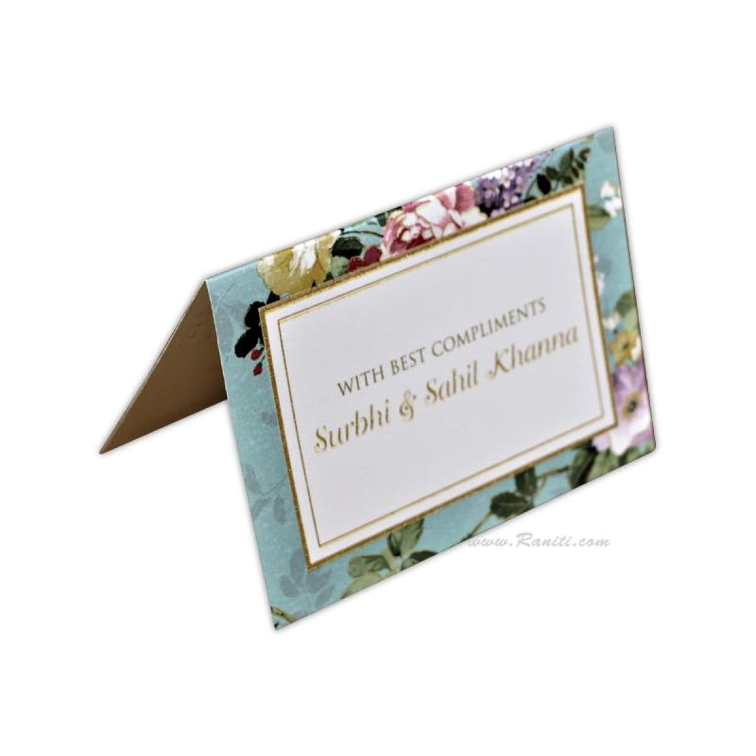 Custom Floral Design Personalized Note Cards Gift Tag Cards with Envelope UV Print | Pack of 50 and 100 Note Cards DPNC-1 freeshipping - Raniti LLC - Custom Invitations & Stationery