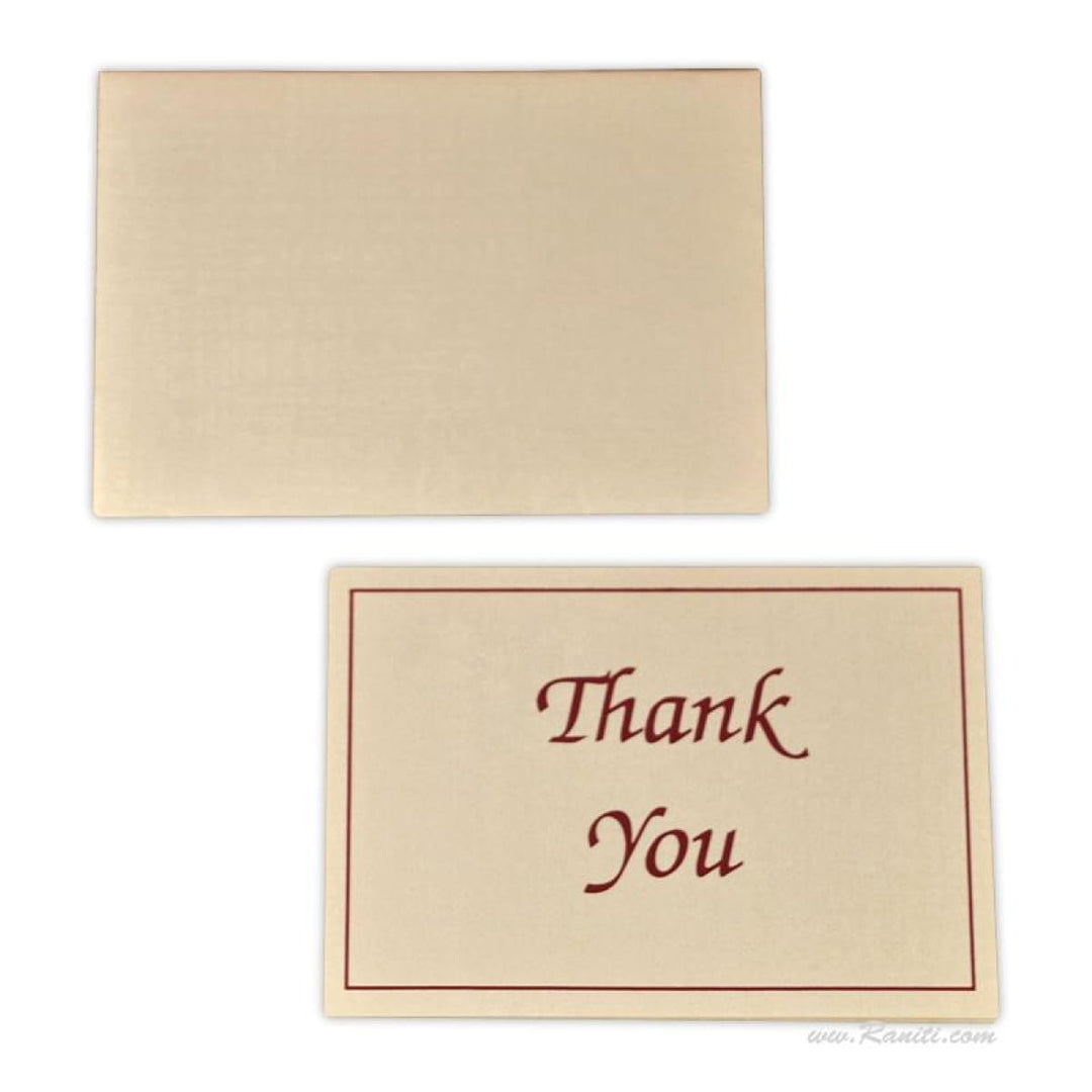 Custom Folded Thank You Cards, Personalized Custom Stationery TY-1 freeshipping - Raniti LLC - Custom Invitations & Stationery