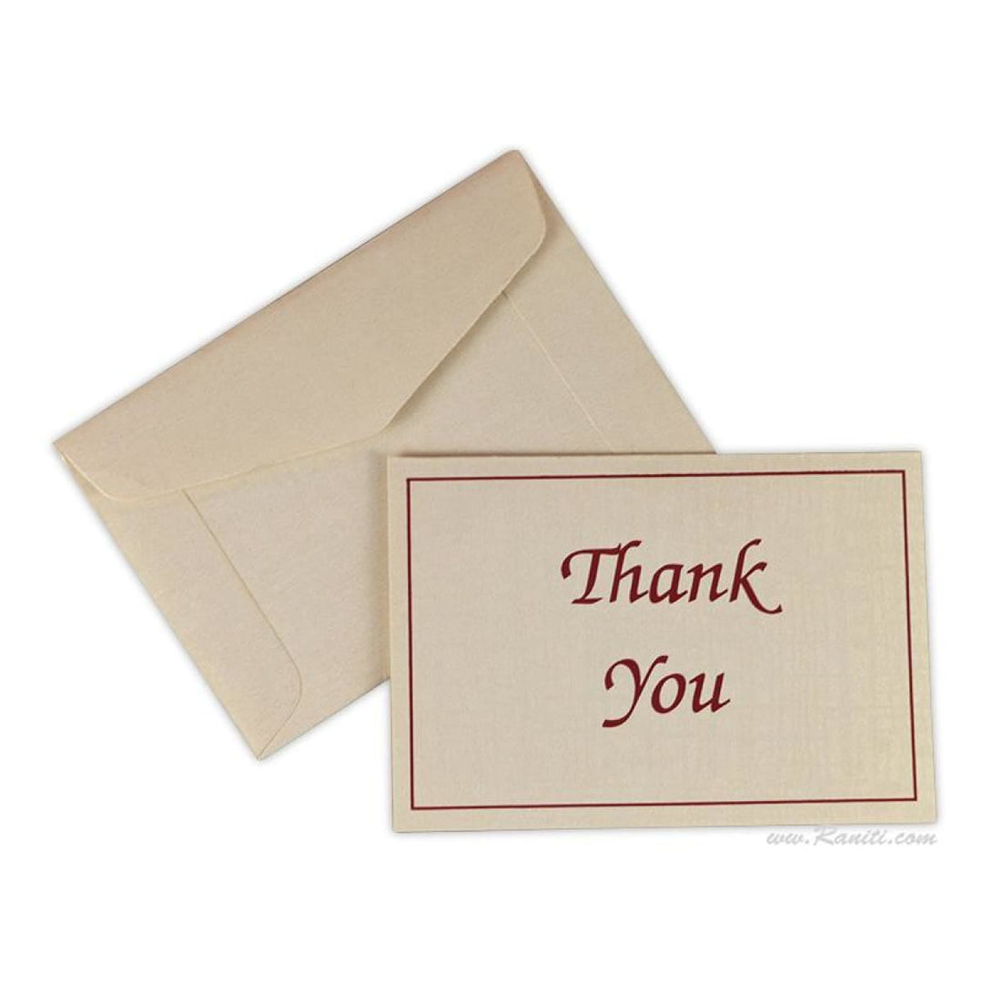 Custom Folded Thank You Cards, Personalized Custom Stationery TY-1 freeshipping - Raniti LLC - Custom Invitations & Stationery