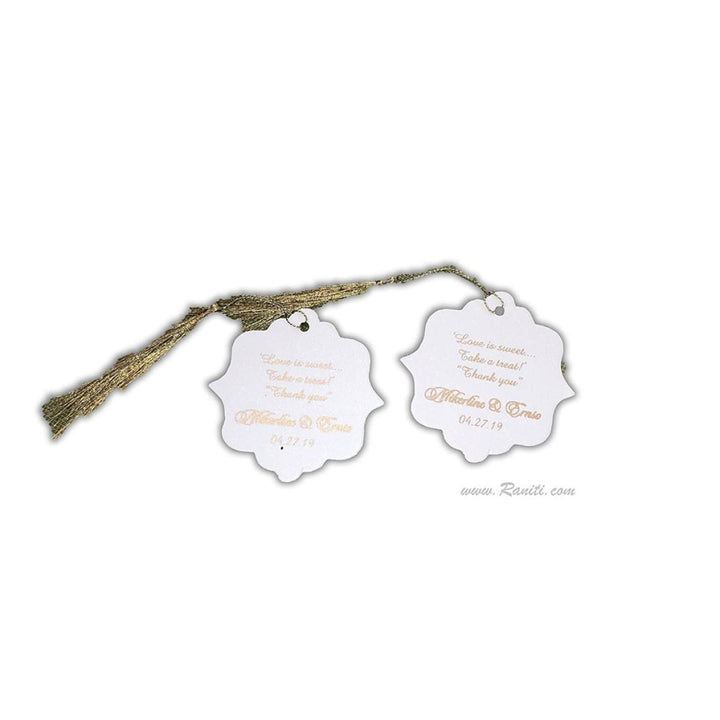 Custom Gift Tags Personalized for Wedding Favors | Gift Tags for Wine Bottles  | Pack of 50 and 100 Gift Tags AMTG-2 freeshipping - Raniti LLC - Custom Invitations & Stationery
