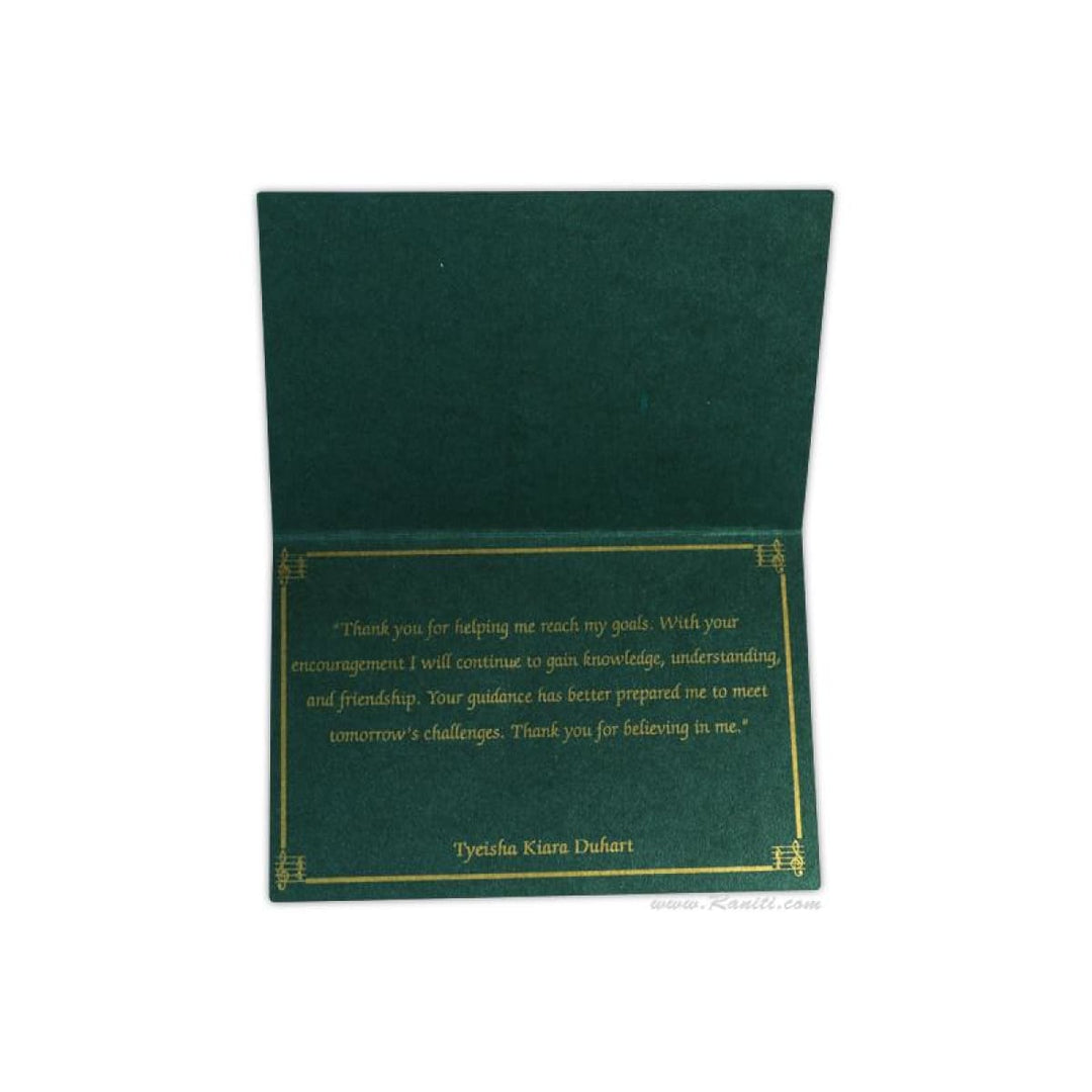 Custom Graduation Thank You Cards with Personalized Message, Personalized Stationery TY-6 freeshipping - Raniti LLC - Custom Invitations & Stationery