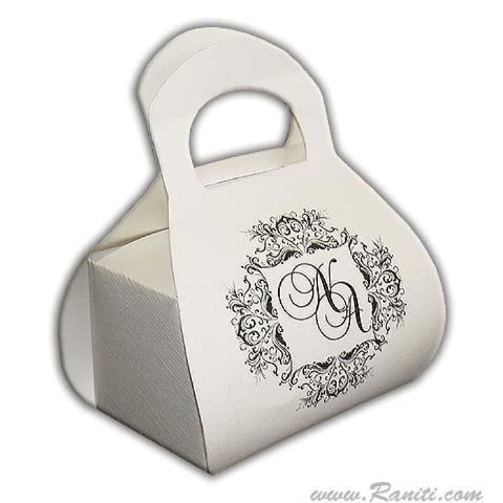 Custom White Wedding Cake Box | Elegant Favor Boxes | Thank You Gift Boxes | Baby Shower Favor | White Cake Boxes | Guests Wedding Dessert Table Decor FB-27 freeshipping - Raniti LLC - Custom Invitations & Stationery