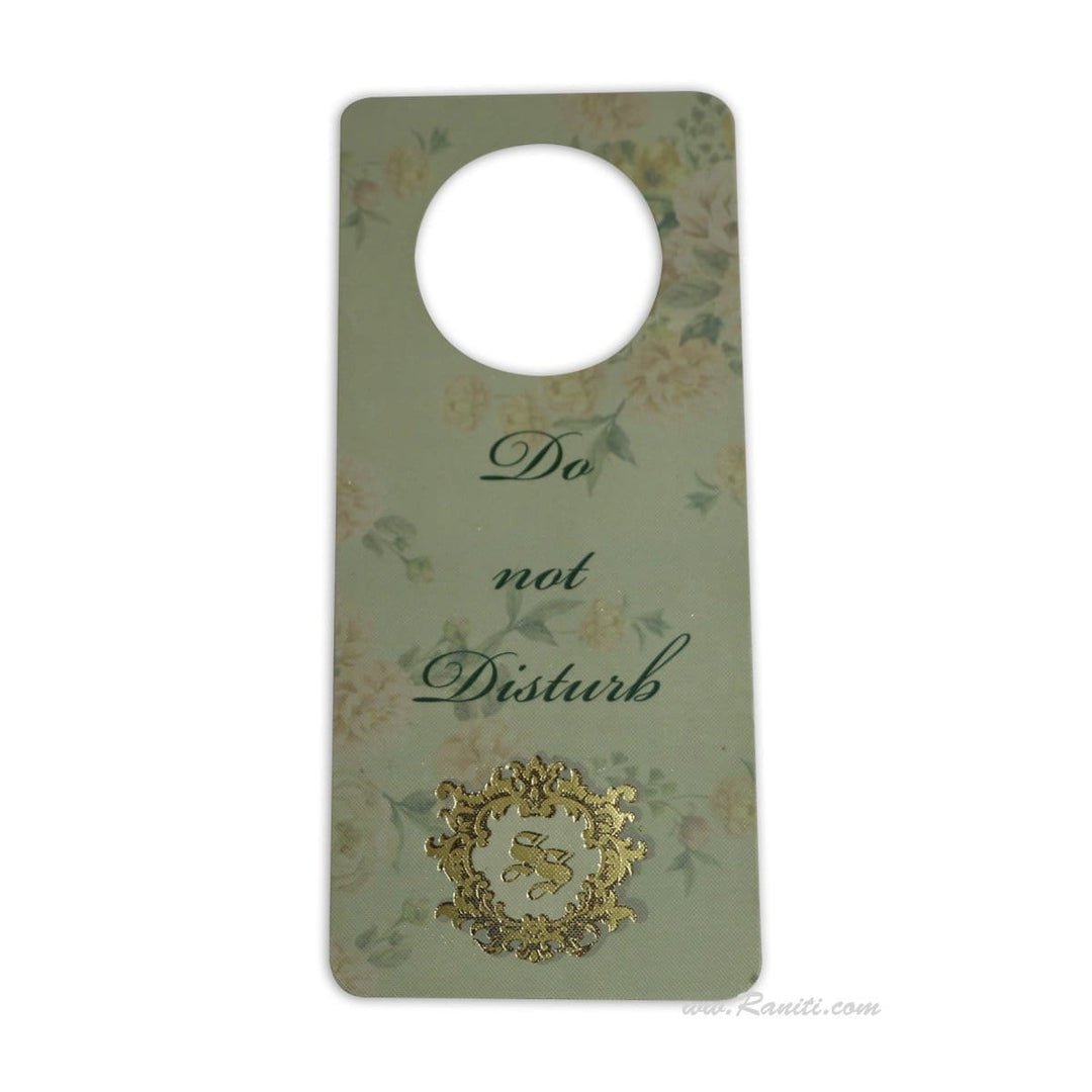 Custom Wedding Hotel Door Hangers | Luxury Door Tags for Guest Rooms and Wedding Party JVDDT-2 freeshipping - Raniti LLC - Custom Invitations & Stationery