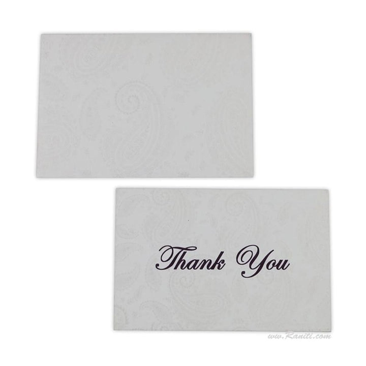 Custom Wedding Thank You Cards, Paisley Theme Personalized Stationery TY-17 freeshipping - Raniti LLC - Custom Invitations & Stationery