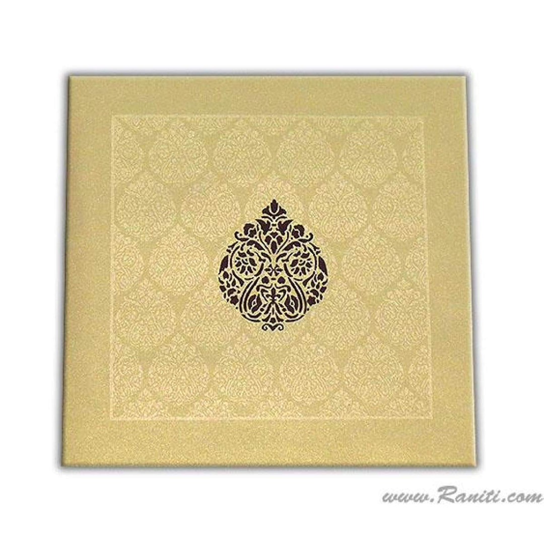 Damask Print Classic Custom Wedding Invitation Card AM-116 freeshipping - Raniti LLC - Custom Invitations & Stationery