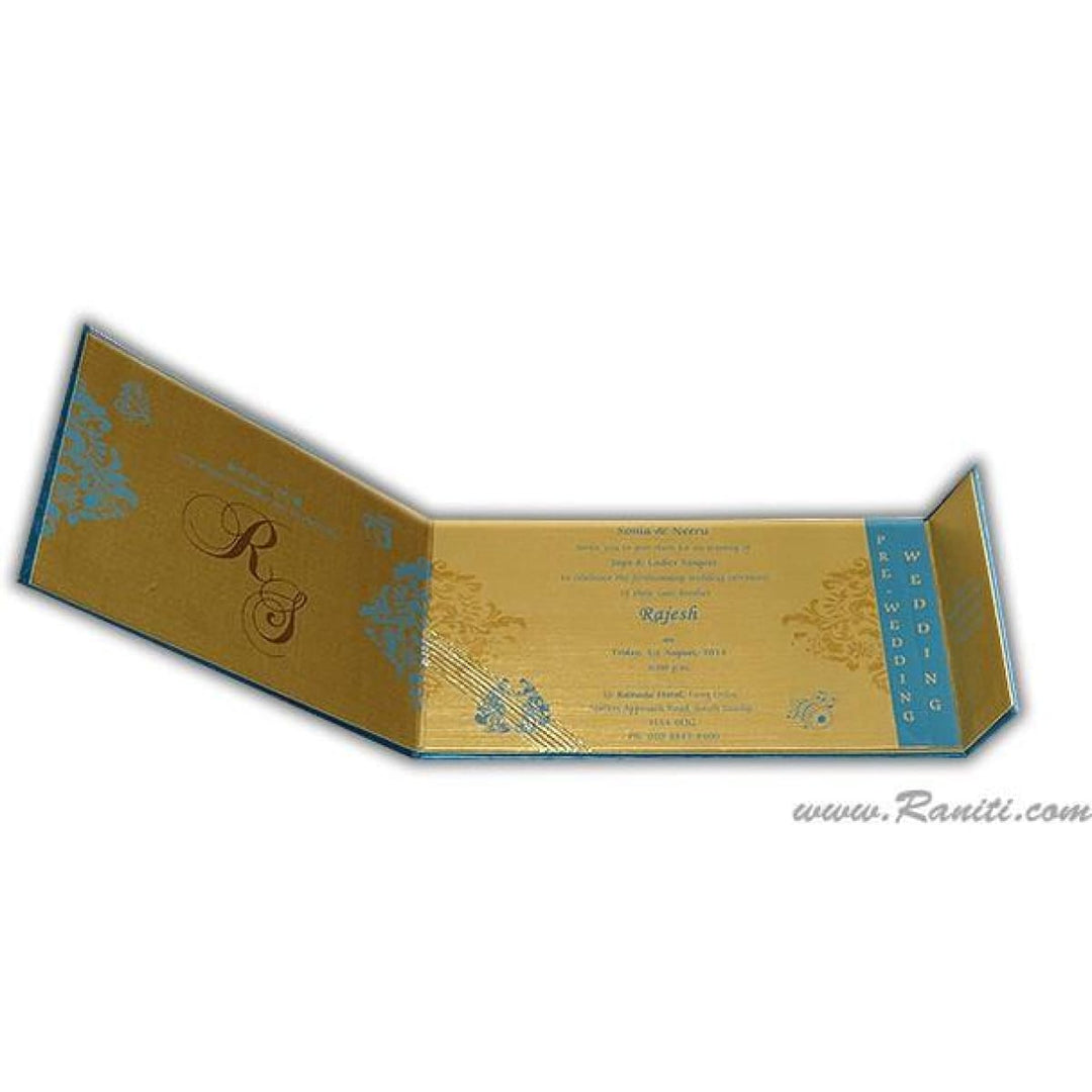 Damask Print Decorative Rhinestones Custom Invitation Heavy Back side Gatefold with Multiple Inserts and Rhinestones | Luxury Custom Invitation Card in Gatefold and Stones AMH-32 freeshipping - Raniti LLC - Custom Invitations & Stationery