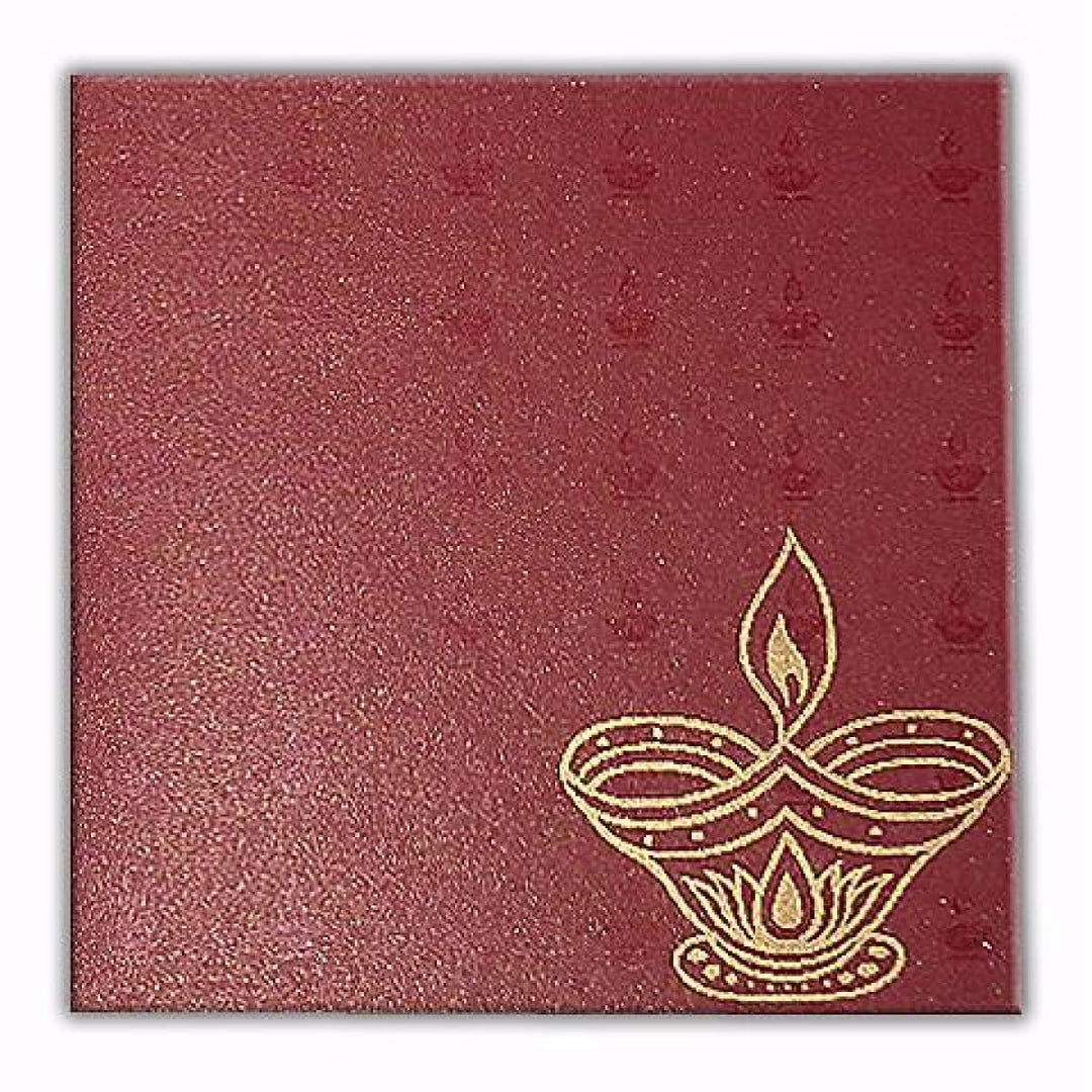 Diwali Wishes Personalized Card | Hindu Religious Ceremony Wishes Card AMSO-115 freeshipping - Raniti LLC - Custom Invitations & Stationery