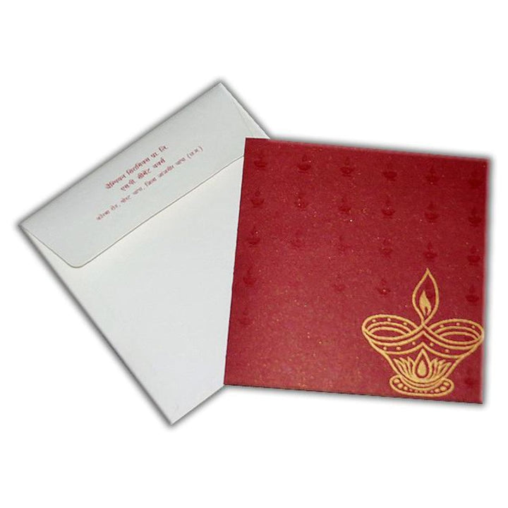 Diwali Wishes Personalized Card | Hindu Religious Ceremony Wishes Card AMSO-115 freeshipping - Raniti LLC - Custom Invitations & Stationery