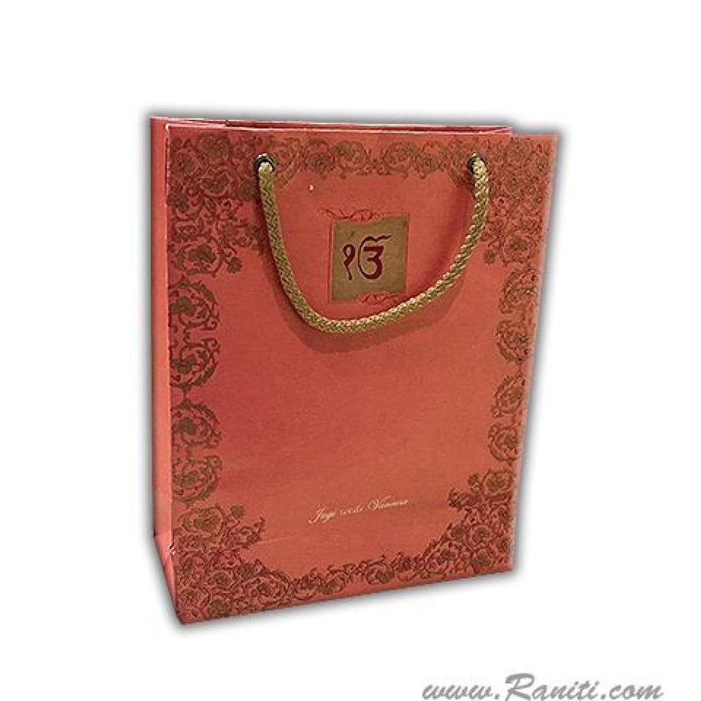 Elegant Personalized Paper Bag - Custom Wedding Gift bags AMGB-1 freeshipping - Raniti LLC - Custom Invitations & Stationery