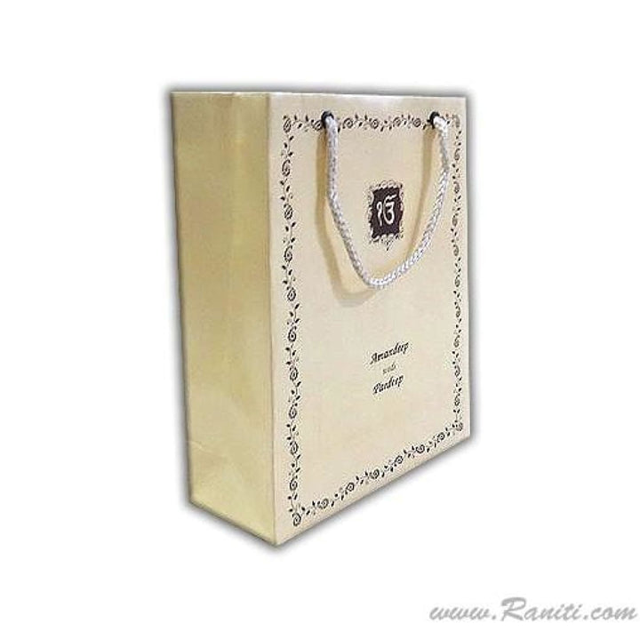 Elegant Personalized Paper Bag - Custom Wedding Gift bags AMGB-4 freeshipping - Raniti LLC - Custom Invitations & Stationery