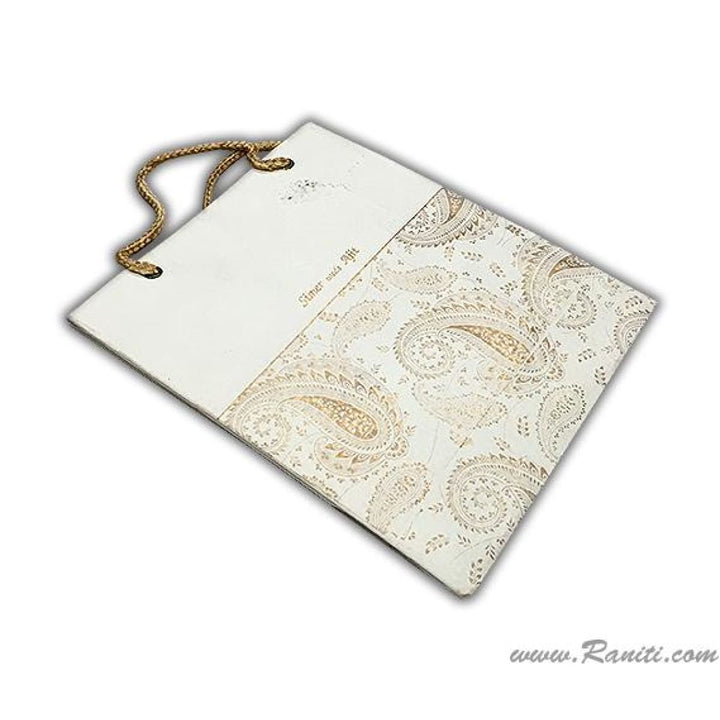 Elegant Personalized Paper Bag - Paisley Theme Custom Wedding Gift Bags AMGB-8 freeshipping - Raniti LLC - Custom Invitations & Stationery