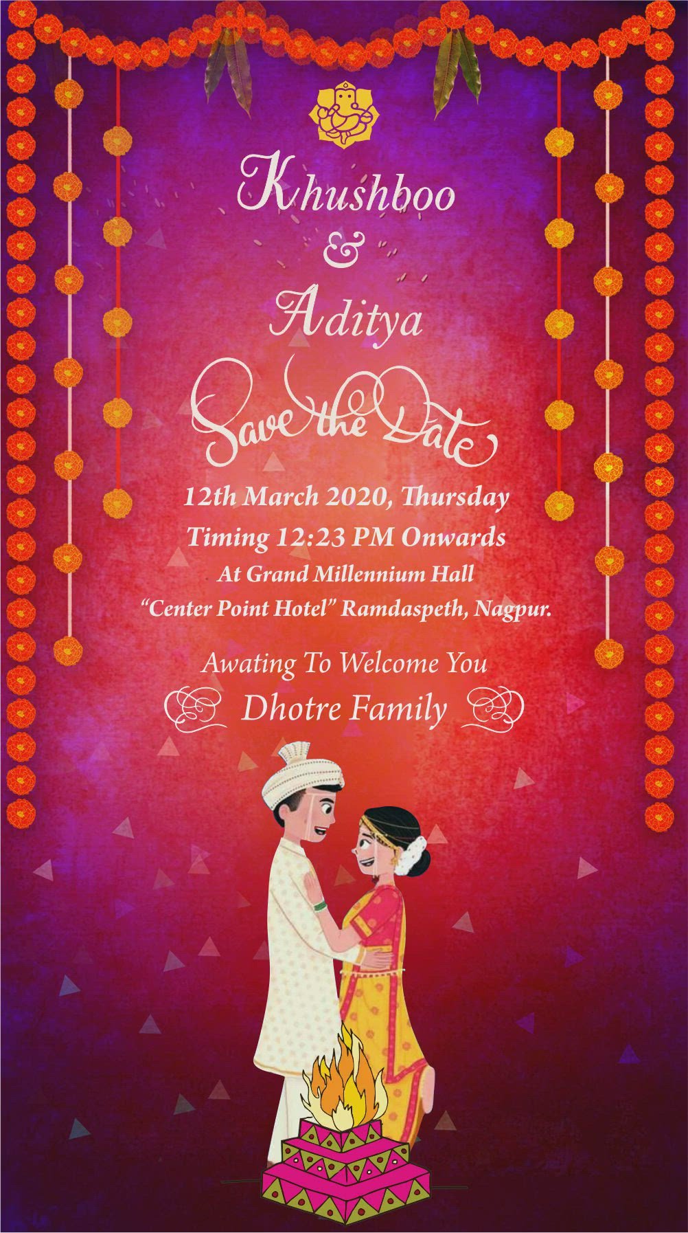 Animated Digital Save The Date Cards Custom Evite RDEV-5