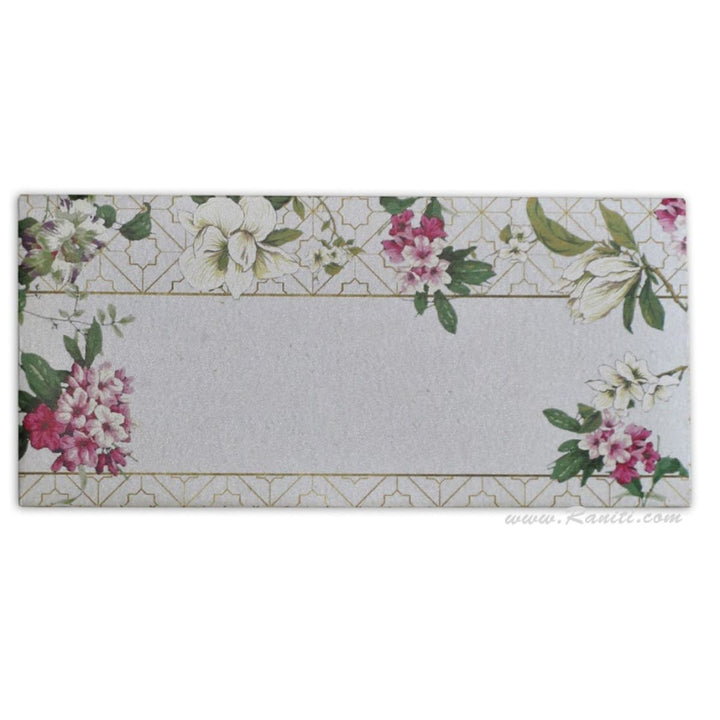 Floral Theme Custom and Personalized Money Gift Check Envelope AME-57 freeshipping - Raniti LLC - Custom Invitations & Stationery