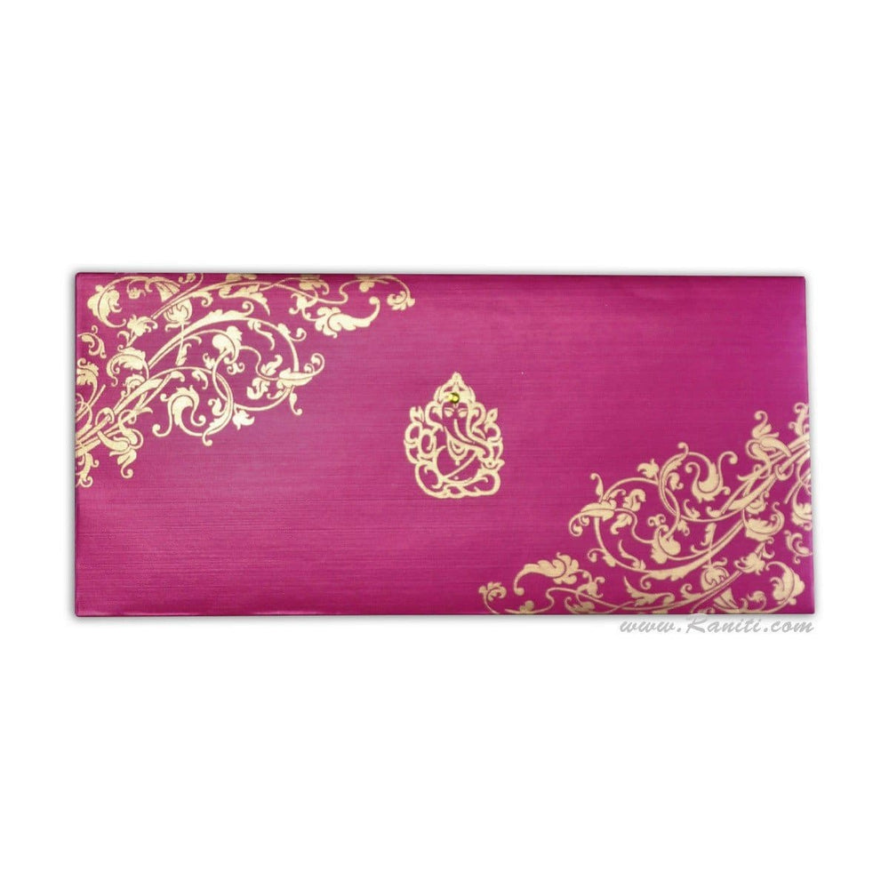 Ganesh Design Custom Money Gift Check Shagan Envelopes AME-43 freeshipping - Raniti LLC - Custom Invitations & Stationery