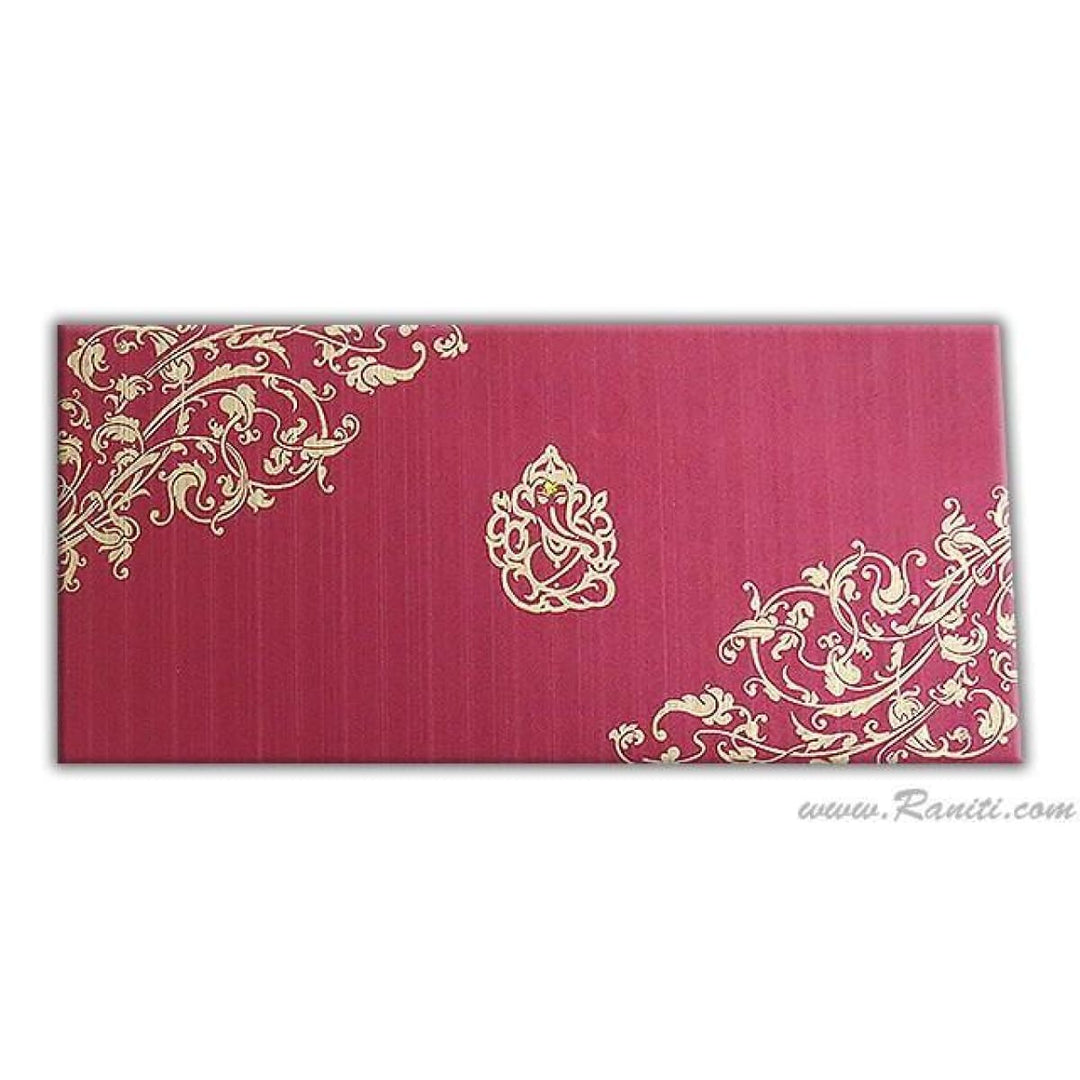 Ganesh Design Custom Money Gift Check Shagan Envelopes AME-43 freeshipping - Raniti LLC - Custom Invitations & Stationery