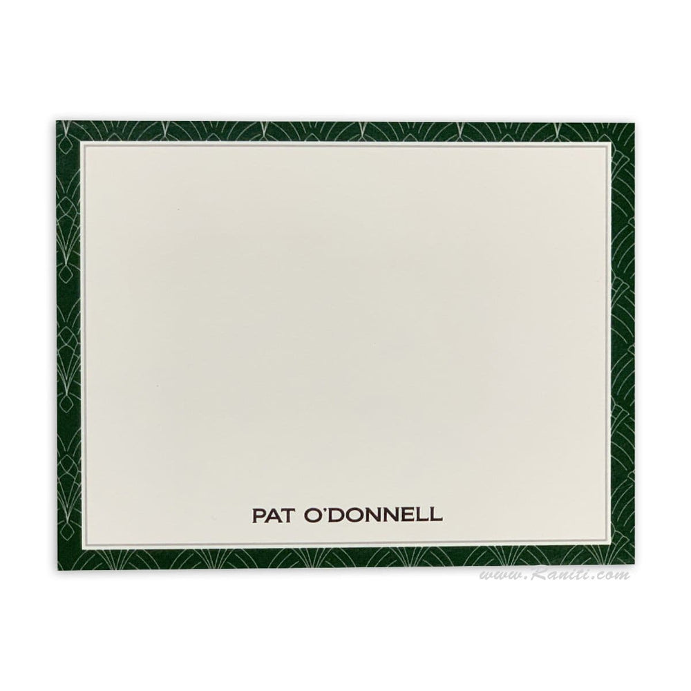 Geometric Design Custom Personalized Classic Note Cards Gift Tag Cards with Envelope | Pack of 25-50 and 100 Note Cards AMNC-5 freeshipping - Raniti LLC - Custom Invitations & Stationery