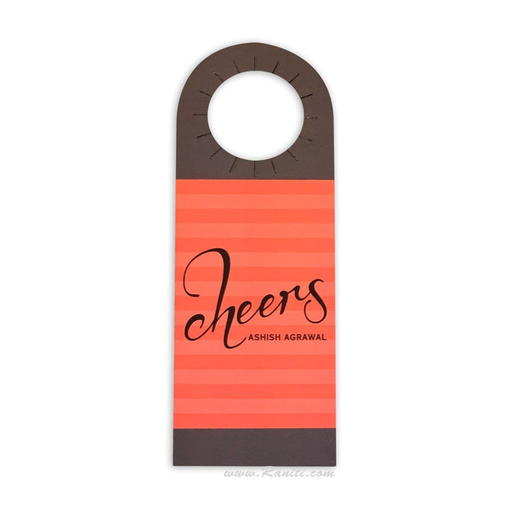 Geometric Design Custom Wine Bottle Neck Tags Personalized for Favors | Gift Tags for Wine Bottles ACWT-9 freeshipping - Raniti LLC - Custom Invitations & Stationery