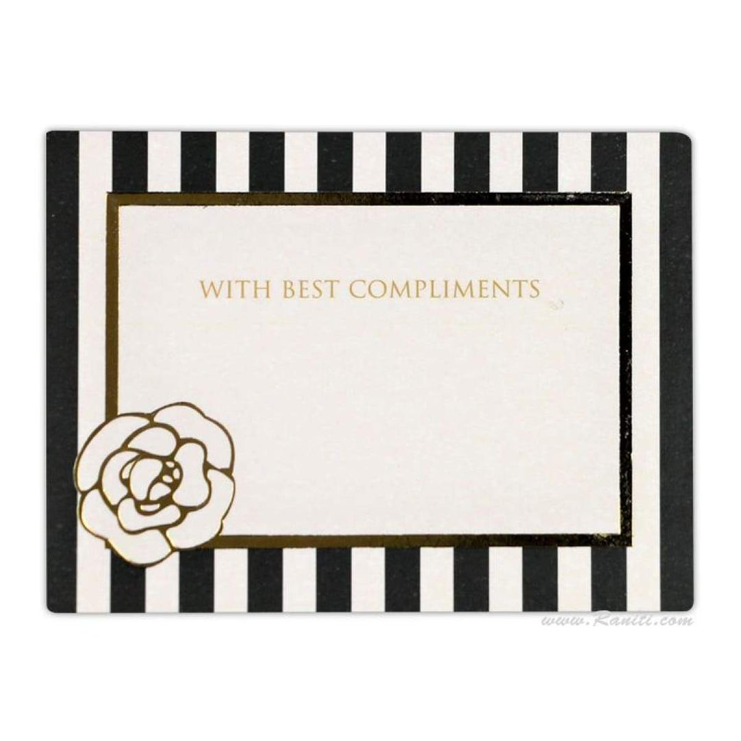 Gift Tags Geometric Design Rose Flower Foil Print Custom Personalized | Pack of 50 and 100 Gift Tags DPTAG-3 freeshipping - Raniti LLC - Custom Invitations & Stationery