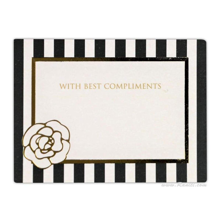 Gift Tags Geometric Design Rose Flower Foil Print Custom Personalized | Pack of 50 and 100 Gift Tags DPTAG-3 freeshipping - Raniti LLC - Custom Invitations & Stationery