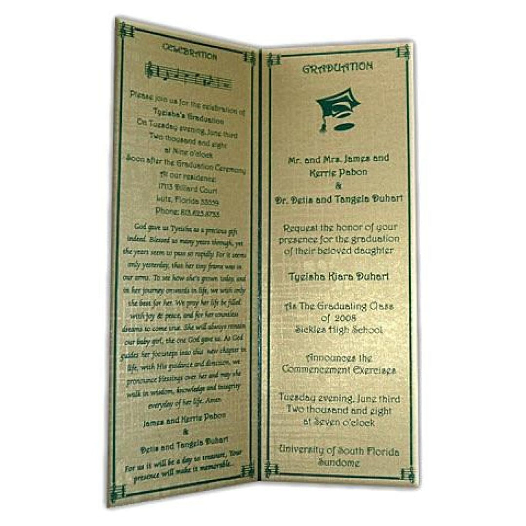 Graduation Party Custom Invitation Card AMSO-110 freeshipping - Raniti LLC - Custom Invitations & Stationery