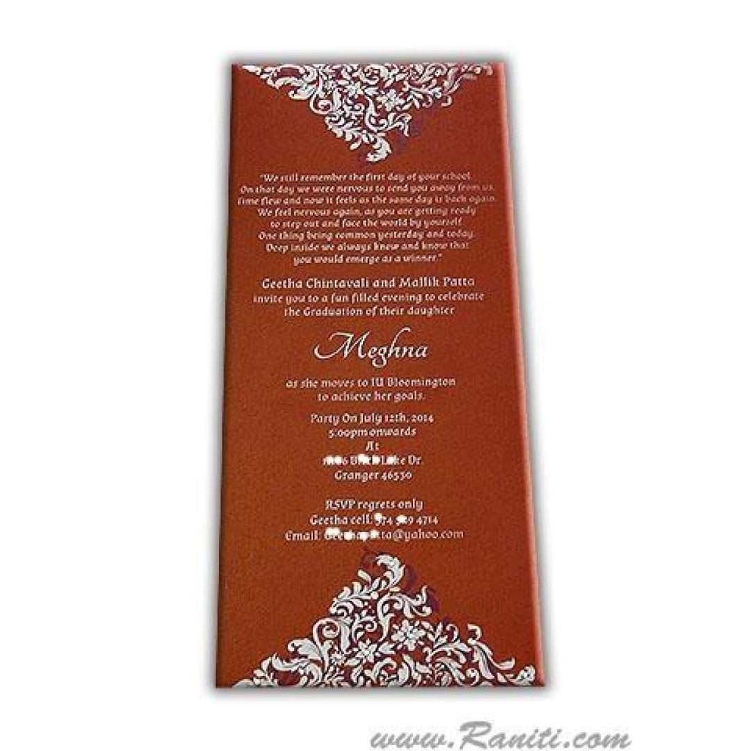 Graduation Party Custom Invitation Cards AMSO-236 freeshipping - Raniti LLC - Custom Invitations & Stationery